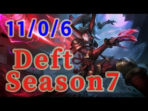 KT Rolster Deft Kalista ADC vs Kog'Maw Patch 7.15