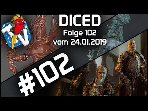DICED - Die Tabletopshow auf Rocket Beans TV #102 | Song of ice and fire  | Warhammer  | DICED