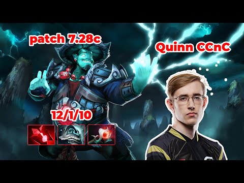 Quinn CCnC Storm Spirit Mid - DOTA 2 7.28c - MMR rank - Dota2 Gameplay [Learn To PRO dota2]