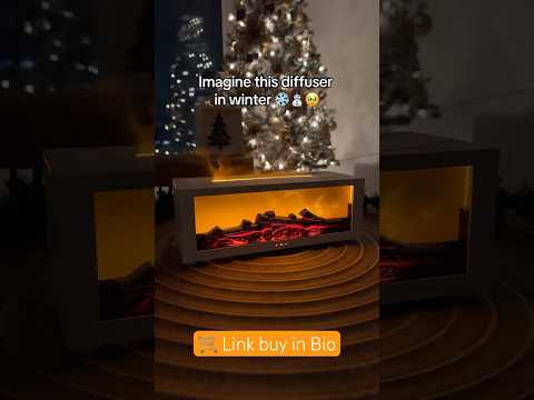 USB-Powered Simulated Flame Aroma Diffuser, Long-Lasting Bedroom Humidifier, Home Fireplace Aroma