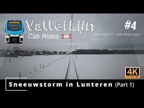 #4 Sneeuwstorm in Lunteren (deel 1) – Cabinerit Amersfoort CS – Ede-Wageningen