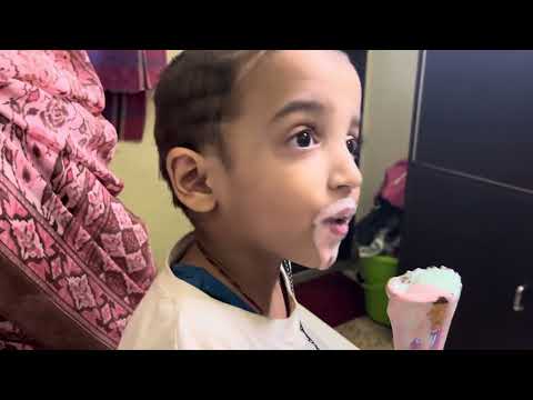 Devam eating ice cream