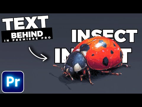 How To Put TEXT Behind MOVING OBJECTS In Premiere Pro (BETA)
