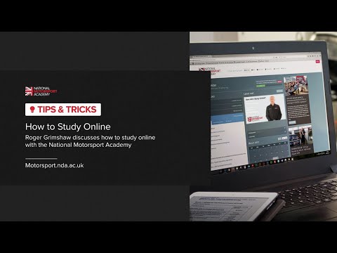 How to study online with the National Motorsport Academy