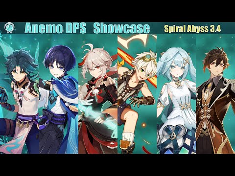Spiral Abyss 3.4 Floor 12 - Anemo DPS Edition: C4 Kazuha, C2 Wanderer and C0 Xiao