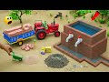 Diy Mini Tractor Builds Realistic Water Tank Using Bricks Cement Science Project Topminigear
