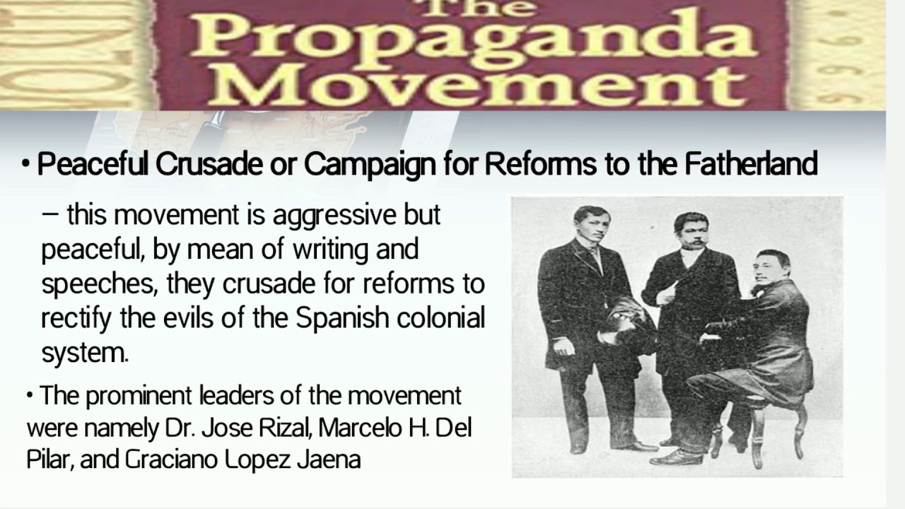 Who are the members of propaganda movement and their contributions