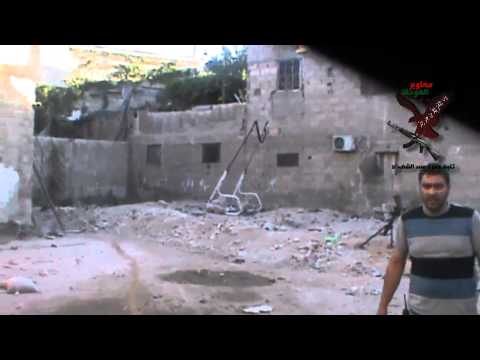 استهداف كتيبة حمزة سيد الشهداء بقذائف الهاون قوات النظام قرب ثكنة كمال مشارقة في مدينة دمشق