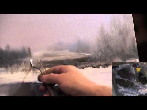 FREE! Full video "winter landscape" painter Igor Sakharov
