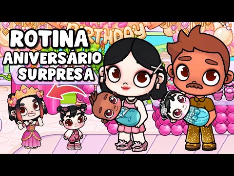 ROTINA DE ANIVERSÁRIO SURPRESA | PAZU AVATAR WORLD ROTINAS E HISTÓRIAS