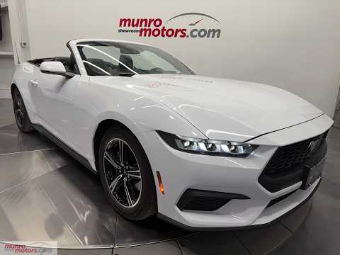 2024 Ford Mustang EcoBoost Premium Convertible in White for sale at Munro Motors in Brantford, ON