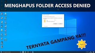 ✔ Cara Menghapus Folder yang Tidak Dapat Dihapus di Windows 10 [HD Video]