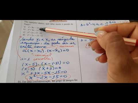 Resolução de problemas - Equação do 2°grau (vídeo 3)