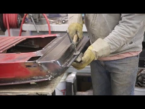 Project 56 Mercury ep 14 Replacing lower door skin on passenger door