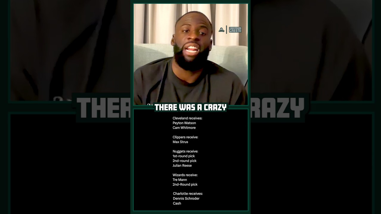 Draymond Green Reacts to Peyton Watson Sign-and-Trade to the Cavaliers