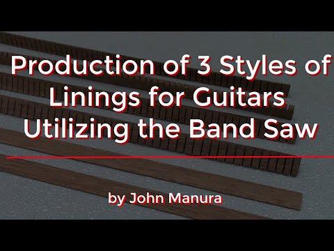 Linings for Guitars - 3 Styles made on the Band Saw (121)