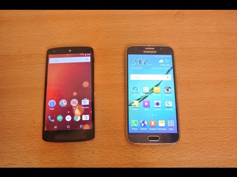 Nexus 5 Android M Developer Preview 2 vs Galaxy S6 - Apps Opening Speed Test