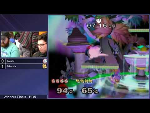 SG 19.9 SSBM - Twisty (Jigglypuff) vs. Arkouda (Fox) - Melee WF