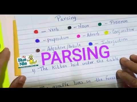 How to identify Parts of Speech! (PARSING)
