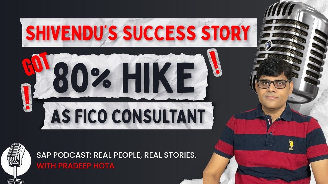 SAP FICO Podcast - Shivendu Got 80% Hike. From Non-SAP to MNC Job! - TESTIMONIAL