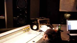 Jim Jones , Rickey Blaze , DJ Bobby Trends , DJ Kaiya in Studio