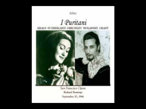 [1966 live] Kraus & Sutherland - I Puritani Duet - Vieni fra queste braccia