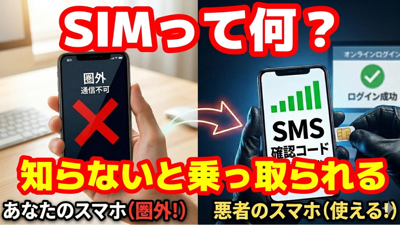 SIMって何？知らないと危険！SIMスワップ詐欺とは　【スマホ初心者向け】