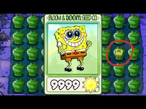 Vasebreaker Endless: Streak 1-5 | 100% REPEATER Spongebob - Plants vs Mod Spongebob