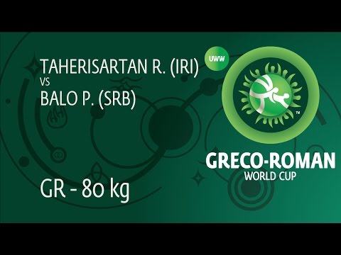 Round 3 GR - 80 kg: R. TAHERISARTAN (IRI) df. P. BALO (SRB) by TF, 8-0