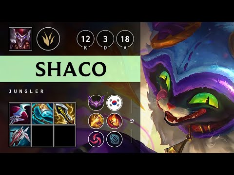 Shaco Jungle vs Jarvan IV - KR Master Patch 25.18