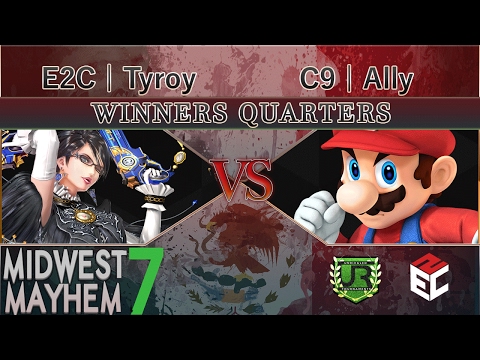 Midwest Mayhem 7 WINNERS QUARTERS - E2C | Tyroy (Bayonetta) vs C9 | Ally (Mario)