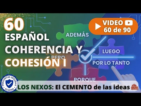 VIDEO 60: ESPAÑOL - COHERENCIA Y COHESIÓN I - Los NEXOS que UNEN las ideas - ECOEMS 2026 - Anime ECOEMS 2026