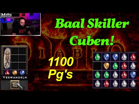 D2R Skiller Cuben - 1100 Perfekte Gems und 6 Baal Charms