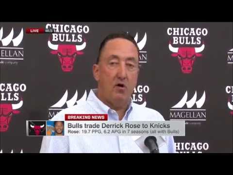 Chicago Bulls GM on Derrick Rose Trade to the Knicks | 22 June 2016