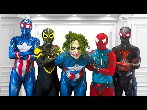 PRO 4 Team Spier-Man VS Joker Team || Who Is THE REAL SUPERHERO ...?? ( Funny , Action... )