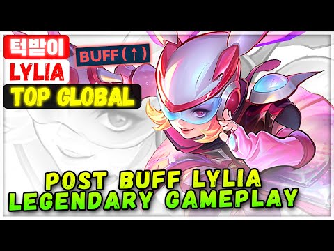 Post Buff Lylia Legendary Gameplay [ Top Global Lylia ] 턱받이- Mobile Legends Emblem And Build