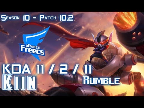 AFs Kiin RUMBLE vs AZIR Mid - Patch 10.2 KR Ranked
