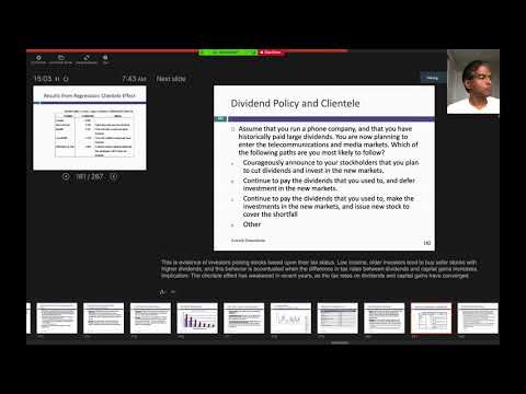 Session 23: Assessing Dividend Policy