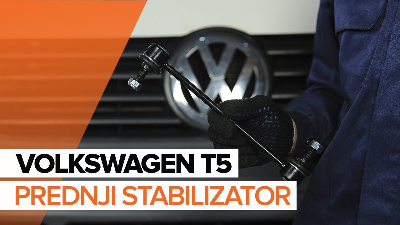Kako zamenjati avtodel končnik stabilizatorja spredaj na avtu VW Multivan T5 – vodnik menjave