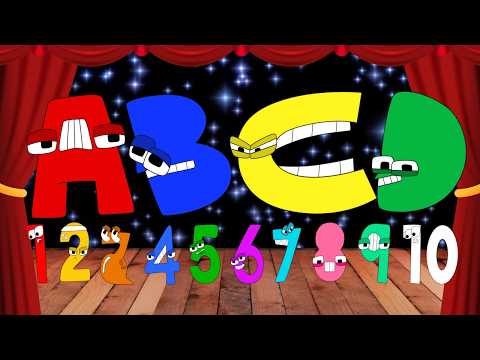 ABC Song + Numbers Song for Kids | Uppercase & Lowercase A–Z + Counting 1–10 | Music Learning