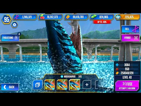 BATTLE STAGE 88 TO 90 UNLOCKED MOSASAURUS LEVEL 40 | HT GAME