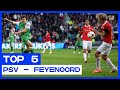 De vijf mooiste goals bij de topper PSV - Feyenoord