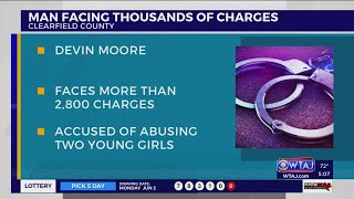 Clearfield County man faces over 2,800 charges for abuse of young girls