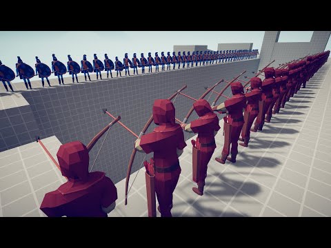 50x ARCHER vs 50x ARMY | Totally Accurate Battle Simulator TABS