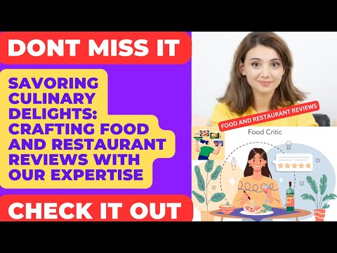 Revisão de comida, Revisão de restaurante, Redação de resenhas de boa comida, Clube de revisão de comida,
