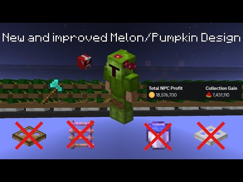 New and improved simple Melon/Pumpkin design | Hypixel Skyblock