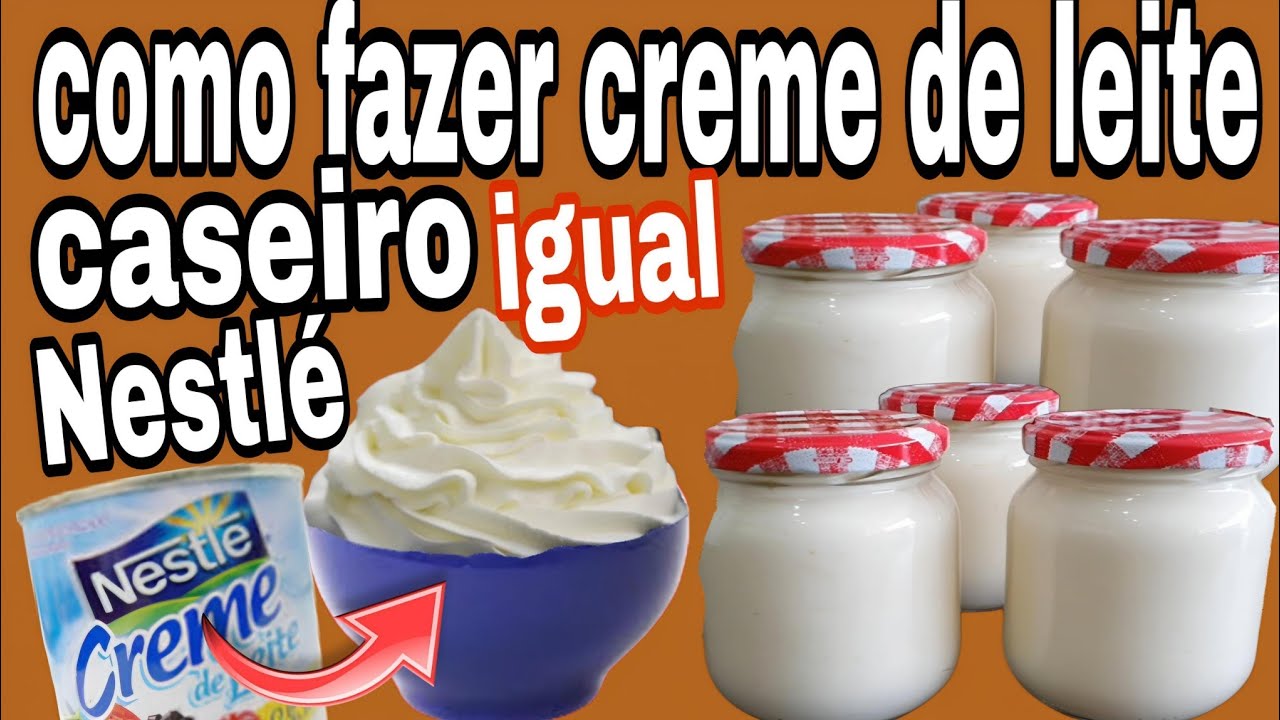 NÃO COMPRE MAIS CREME DE LEITE ,FAÇA EM CASA, É MAIS BARATO E ECONÔMICO.