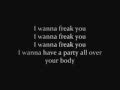 Lloyd - Party all over your body -' with lyrics