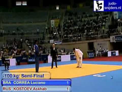 Judo 2009 Rio de Janeiro: Correa (BRA) - Kostoev (RUS) [-100kg].