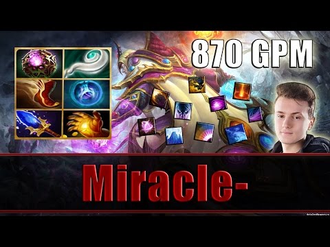 Miracle- plays Invoker beyond GODLIKE 870 GPM - Dota 2